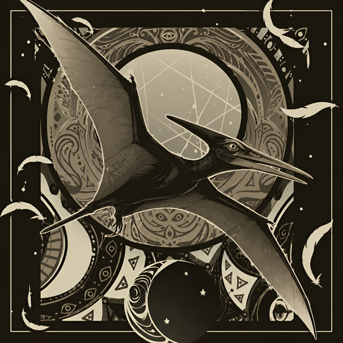 Polerón Pterosaur — Vintage Cosmic Edition